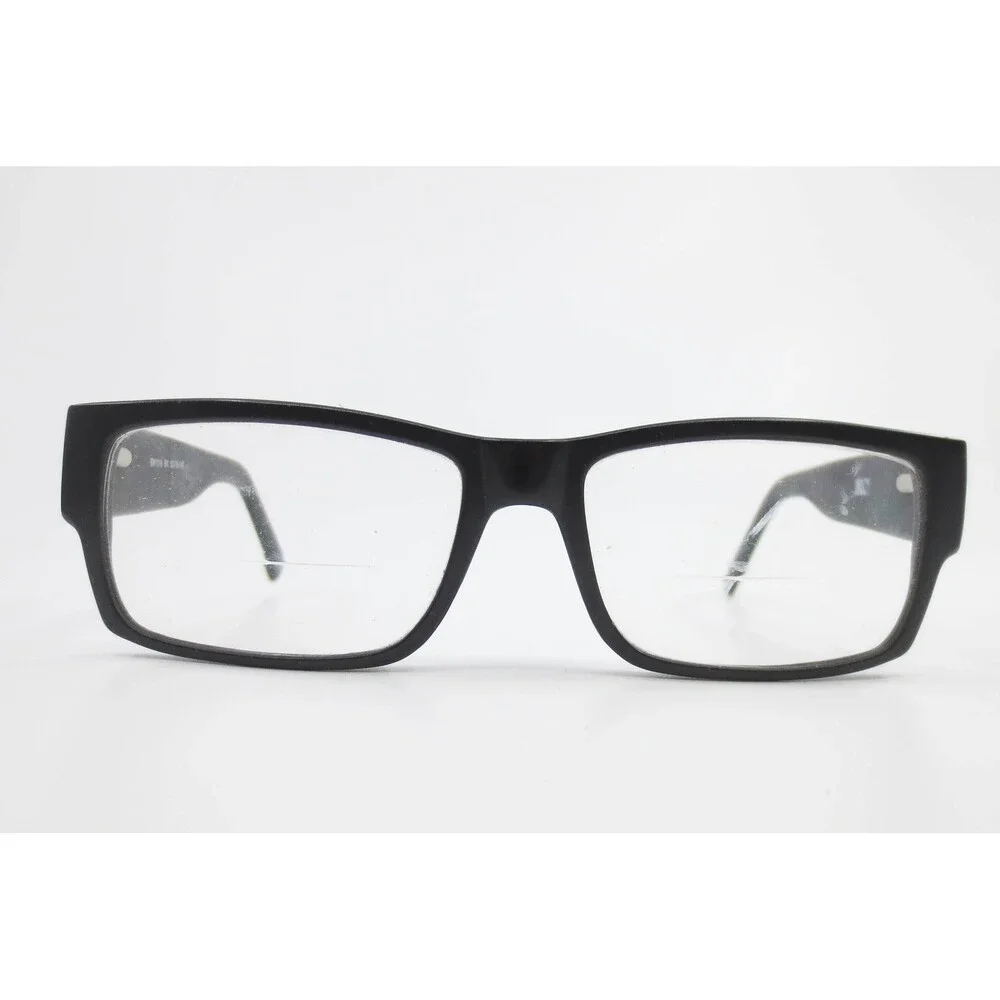 Blue Moon BM1016 BK 53-16-140 Matte Black Rectangular Eyeglasses Frames Mens